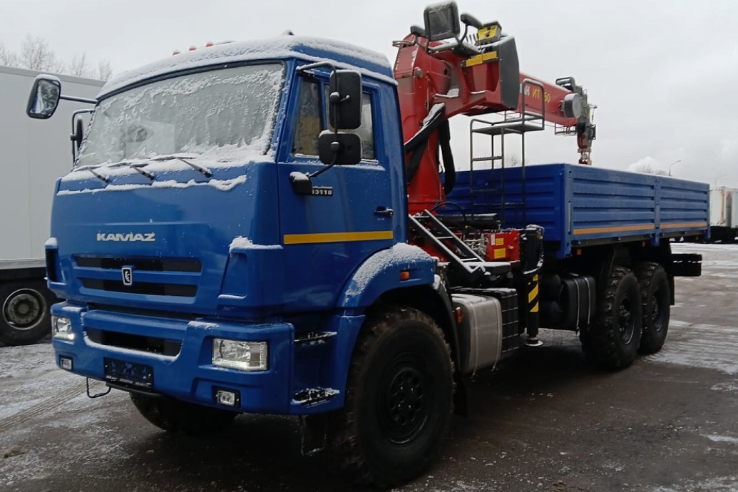 Бортовой автомобиль КАМАЗ 43118 с КМУ XCMG SQS250-5