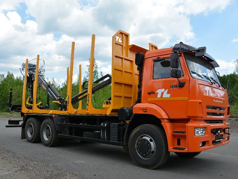 Сортиментовоз КАМАЗ 6520 с КМУ Велмаш ВМ10-86